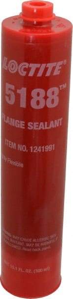 Loctite - 300 mL Cartridge Red Polyurethane Joint Sealant - -65 to 300°F Operating Temp, 24 hr Full Cure Time, Series 5188 - USA Tool & Supply