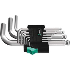 Wera - Hex Key Sets Tool Type: Hex Handle Type: L-Key Long Arm - USA Tool & Supply