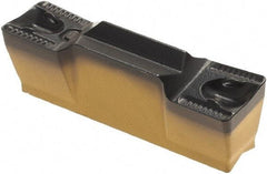 Iscar - 5005GRIP Grade IC8250, 5mm Cutting Width Carbide Grooving Insert - 3mm Max Depth of Cut, Neutral, 0.5mm Corner Radius, TiCN/Al2O3/TiN Finish - USA Tool & Supply