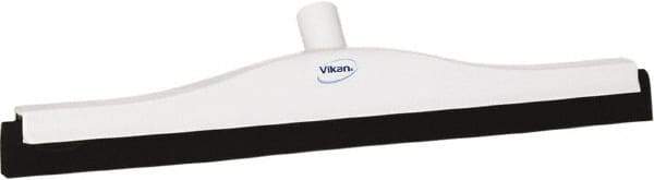 Vikan - 20" Foam Rubber Blade Bench Squeegee - Double Edge, White, Plastic Holder - USA Tool & Supply