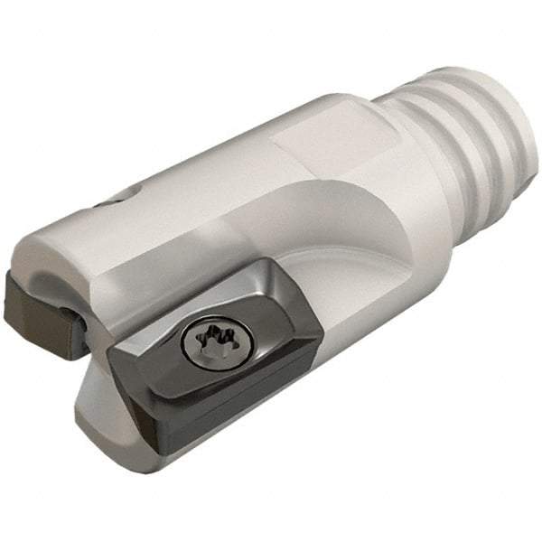 Iscar - 20mm Cut Diam, 7.7mm Max Depth of Cut, 21.5mm OAL, Indexable Square Shoulder End Mill - HP ANKT 0702.. Inserts, T12 Modular Connection, 90° Lead Angle, Series Heliplus, Multimaster - USA Tool & Supply