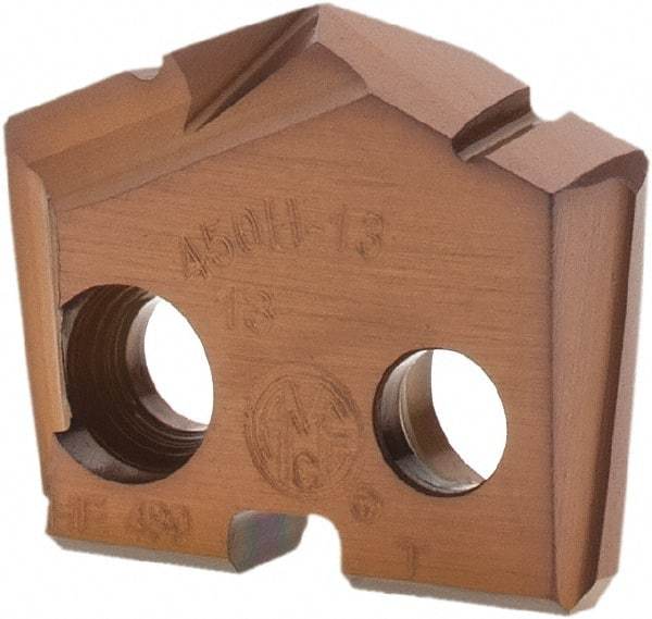 Allied Machine and Engineering - 13mm Diam x 1/8" Thick, Seat Code 0, 132° Included Angle Spade Drill Insert - AM200 Coated, Cobalt, Grade Super Cobalt, Series GEN2 T-A - USA Tool & Supply