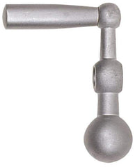 Jergens - 7/8" Hub Height Crank Handle - 1/2" Bore, 5" Center to Center, Steel - USA Tool & Supply
