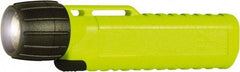 Underwater Kinetics - White Xenon Bulb, 38 Lumens, Industrial/Tactical Flashlight - Yellow Plastic Body, 4 AA Alkaline Batteries Included - USA Tool & Supply