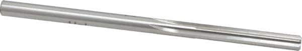 Made in USA - #9 High Speed Steel 6 Flute Chucking Reamer - Straight Flute, 0.196" Straight Shank, 1-1/4" Flute Length, 3-5/8" OAL - USA Tool & Supply