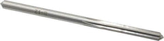 Made in USA - #16 High Speed Steel 6 Flute Chucking Reamer - Straight Flute, 0.177" Straight Shank, 1-1/8" Flute Length, 3-3/8" OAL - USA Tool & Supply