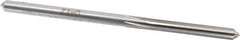 Made in USA - #19 High Speed Steel 6 Flute Chucking Reamer - Straight Flute, 0.166" Straight Shank, 1-1/8" Flute Length, 3-1/4" OAL - USA Tool & Supply