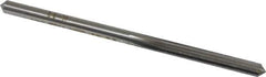 Made in USA - #20 High Speed Steel 6 Flute Chucking Reamer - Straight Flute, 0.161" Straight Shank, 1-1/8" Flute Length, 3-1/4" OAL - USA Tool & Supply