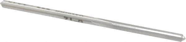 Made in USA - #37 High Speed Steel 4 Flute Chucking Reamer - Straight Flute, 0.104" Straight Shank, 7/8" Flute Length, 2-1/2" OAL - USA Tool & Supply