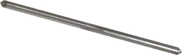Made in USA - #40 High Speed Steel 4 Flute Chucking Reamer - Straight Flute, 0.098" Straight Shank, 7/8" Flute Length, 2-3/8" OAL - USA Tool & Supply