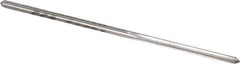 Made in USA - #53 High Speed Steel 4 Flute Chucking Reamer - Straight Flute, 0.0595" Straight Shank, 1/2" Flute Length, 1-7/8" OAL - USA Tool & Supply