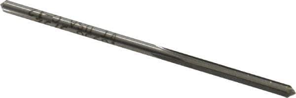 Made in USA - 3/32" High Speed Steel 4 Flute Chucking Reamer - Straight Flute, 3/32" Straight Shank, 3/4" Flute Length, 2-1/4" OAL - USA Tool & Supply