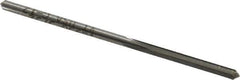 Made in USA - 3/32" High Speed Steel 4 Flute Chucking Reamer - Straight Flute, 3/32" Straight Shank, 3/4" Flute Length, 2-1/4" OAL - USA Tool & Supply