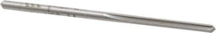 Made in USA - 7/64" High Speed Steel 4 Flute Chucking Reamer - Straight Flute, 7/64" Straight Shank, 7/8" Flute Length, 2-5/8" OAL - USA Tool & Supply