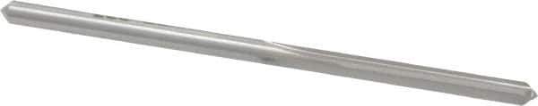 Made in USA - 1/8" High Speed Steel 4 Flute Chucking Reamer - Straight Flute, 1/8" Straight Shank, 7/8" Flute Length, 2-3/4" OAL - USA Tool & Supply