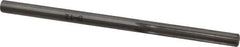 Made in USA - 3/16" High Speed Steel 6 Flute Chucking Reamer - Straight Flute, 3/16" Straight Shank, 1-1/8" Flute Length, 3-1/2" OAL - USA Tool & Supply