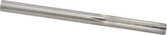 Made in USA - 21/64" High Speed Steel 6 Flute Chucking Reamer - Straight Flute, 21/64" Straight Shank, 1-1/2" Flute Length, 4-5/8" OAL - USA Tool & Supply