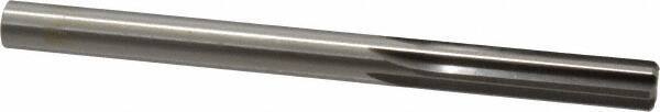 Made in USA - 25/64" High Speed Steel 6 Flute Chucking Reamer - Straight Flute, 25/64" Straight Shank, 1-3/4" Flute Length, 5-1/8" OAL - USA Tool & Supply
