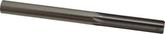 Made in USA - 1/2" High Speed Steel 6 Flute Chucking Reamer - Straight Flute, 1/2" Straight Shank, 2" Flute Length, 6" OAL - USA Tool & Supply