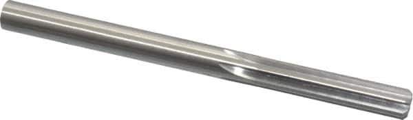 Made in USA - Letter V High Speed Steel 6 Flute Chucking Reamer - Straight Flute, 0.377" Straight Shank, 1-3/4" Flute Length, 5" OAL - USA Tool & Supply