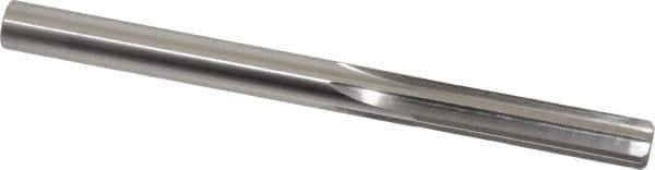 Made in USA - Letter X High Speed Steel 6 Flute Chucking Reamer - Straight Flute, 0.397" Straight Shank, 1-3/4" Flute Length, 5-1/8" OAL - USA Tool & Supply