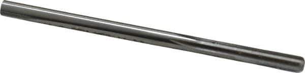 Made in USA - 3/16" High Speed Steel 6 Flute Chucking Reamer - Straight Flute, 3/16" Straight Shank, 1-1/8" Flute Length, 3-1/2" OAL - USA Tool & Supply