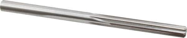 Made in USA - 1/4" High Speed Steel 6 Flute Chucking Reamer - Straight Flute, 1/4" Straight Shank, 1-1/2" Flute Length, 4" OAL - USA Tool & Supply