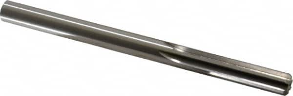 Made in USA - 0.3745" High Speed Steel 6 Flute Dowel Pin Chucking Reamer - USA Tool & Supply