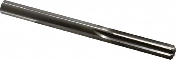 Made in USA - 0.4355" High Speed Steel 6 Flute Dowel Pin Chucking Reamer - USA Tool & Supply