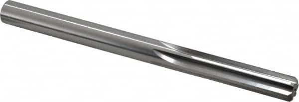 Made in USA - 0.437" High Speed Steel 6 Flute Dowel Pin Chucking Reamer - USA Tool & Supply
