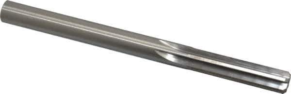 Made in USA - 0.4385" High Speed Steel 6 Flute Chucking Reamer - Straight Flute, 0.4385" Straight Shank, 1-3/4" Flute Length, 5-1/2" OAL - USA Tool & Supply