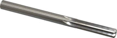 Made in USA - 0.4385" High Speed Steel 6 Flute Chucking Reamer - Straight Flute, 0.4385" Straight Shank, 1-3/4" Flute Length, 5-1/2" OAL - USA Tool & Supply