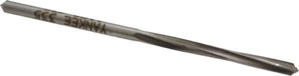 Made in USA - #35 High Speed Steel 4 Flute Chucking Reamer - Spiral Flute, 0.11" Straight Shank, 7/8" Flute Length, 2-5/8" OAL - USA Tool & Supply
