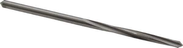 Made in USA - #42 High Speed Steel 4 Flute Chucking Reamer - Spiral Flute, 3/32" Straight Shank, 3/4" Flute Length, 2-1/4" OAL - USA Tool & Supply
