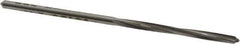 Made in USA - #49 High Speed Steel 4 Flute Chucking Reamer - Spiral Flute, 0.073" Straight Shank, 3/4" Flute Length, 2" OAL - USA Tool & Supply