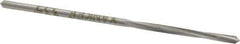 Made in USA - 1/16" High Speed Steel 4 Flute Chucking Reamer - Spiral Flute, 1/16" Straight Shank, 1/2" Flute Length, 1-7/8" OAL - USA Tool & Supply