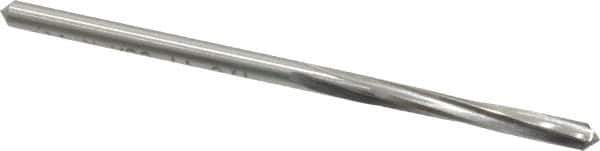 Made in USA - 1/8" High Speed Steel 4 Flute Chucking Reamer - Spiral Flute, 1/8" Straight Shank, 7/8" Flute Length, 2-3/4" OAL - USA Tool & Supply