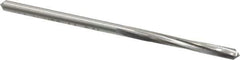 Made in USA - 1/8" High Speed Steel 4 Flute Chucking Reamer - Spiral Flute, 1/8" Straight Shank, 7/8" Flute Length, 2-3/4" OAL - USA Tool & Supply