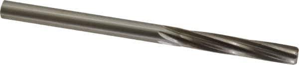 Made in USA - 17/64" High Speed Steel 6 Flute Chucking Reamer - Spiral Flute, 17/64" Straight Shank, 1-1/2" Flute Length, 4-1/8" OAL - USA Tool & Supply