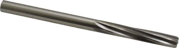 Made in USA - 5/16" High Speed Steel 6 Flute Chucking Reamer - Spiral Flute, 5/16" Straight Shank, 1-1/2" Flute Length, 4-1/2" OAL - USA Tool & Supply