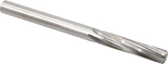 Made in USA - 27/64" High Speed Steel 6 Flute Chucking Reamer - Spiral Flute, 27/64" Straight Shank, 1-3/4" Flute Length, 5-3/8" OAL - USA Tool & Supply
