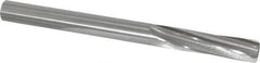 Made in USA - 1/2" High Speed Steel 6 Flute Chucking Reamer - Spiral Flute, 1/2" Straight Shank, 2" Flute Length, 6" OAL - USA Tool & Supply