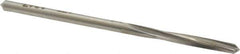 Made in USA - 1/8" High Speed Steel 4 Flute Chucking Reamer - Spiral Flute, 1/8" Straight Shank, 1-3/16" Flute Length, 2-5/8" OAL - USA Tool & Supply