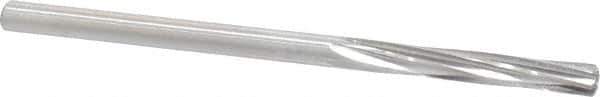 Made in USA - 3/16" High Speed Steel 6 Flute Chucking Reamer - Spiral Flute, 3/16" Straight Shank, 1-1/8" Flute Length, 3-1/2" OAL - USA Tool & Supply