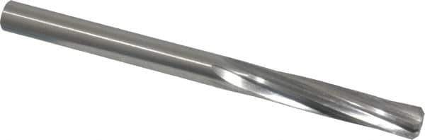 Made in USA - 3/8" High Speed Steel 6 Flute Chucking Reamer - Spiral Flute, 3/8" Straight Shank, 1-3/4" Flute Length, 5" OAL - USA Tool & Supply