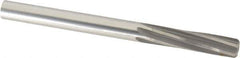 Made in USA - 1/2" High Speed Steel 6 Flute Chucking Reamer - Spiral Flute, 1/2" Straight Shank, 2" Flute Length, 6" OAL - USA Tool & Supply
