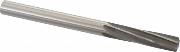 Made in USA - 0.4995" High Speed Steel 6 Flute Dowel Pin Chucking Reamer - USA Tool & Supply