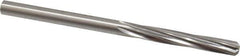 Made in USA - Letter D High Speed Steel 6 Flute Chucking Reamer - Spiral Flute, 0.246" Straight Shank, 1-1/2" Flute Length, 4" OAL - USA Tool & Supply