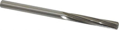 Made in USA - Letter J High Speed Steel 6 Flute Chucking Reamer - Spiral Flute, 0.277" Straight Shank, 1-1/2" Flute Length, 4-1/8" OAL - USA Tool & Supply