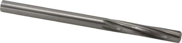 Made in USA - Letter M High Speed Steel 6 Flute Chucking Reamer - Spiral Flute, 0.295" Straight Shank, 1-1/2" Flute Length, 4-3/8" OAL - USA Tool & Supply